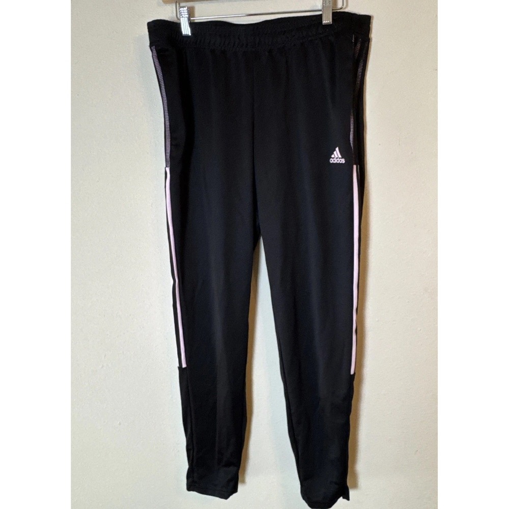 Adidas DP2382 Women's Jogger 3 Stripe Essentials Pant Size Small - Black
